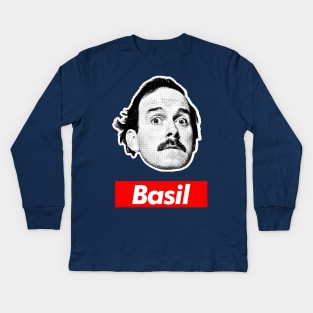 Basil Fawlty - Classic British TV Comedy Gift Kids Long Sleeve T-Shirt